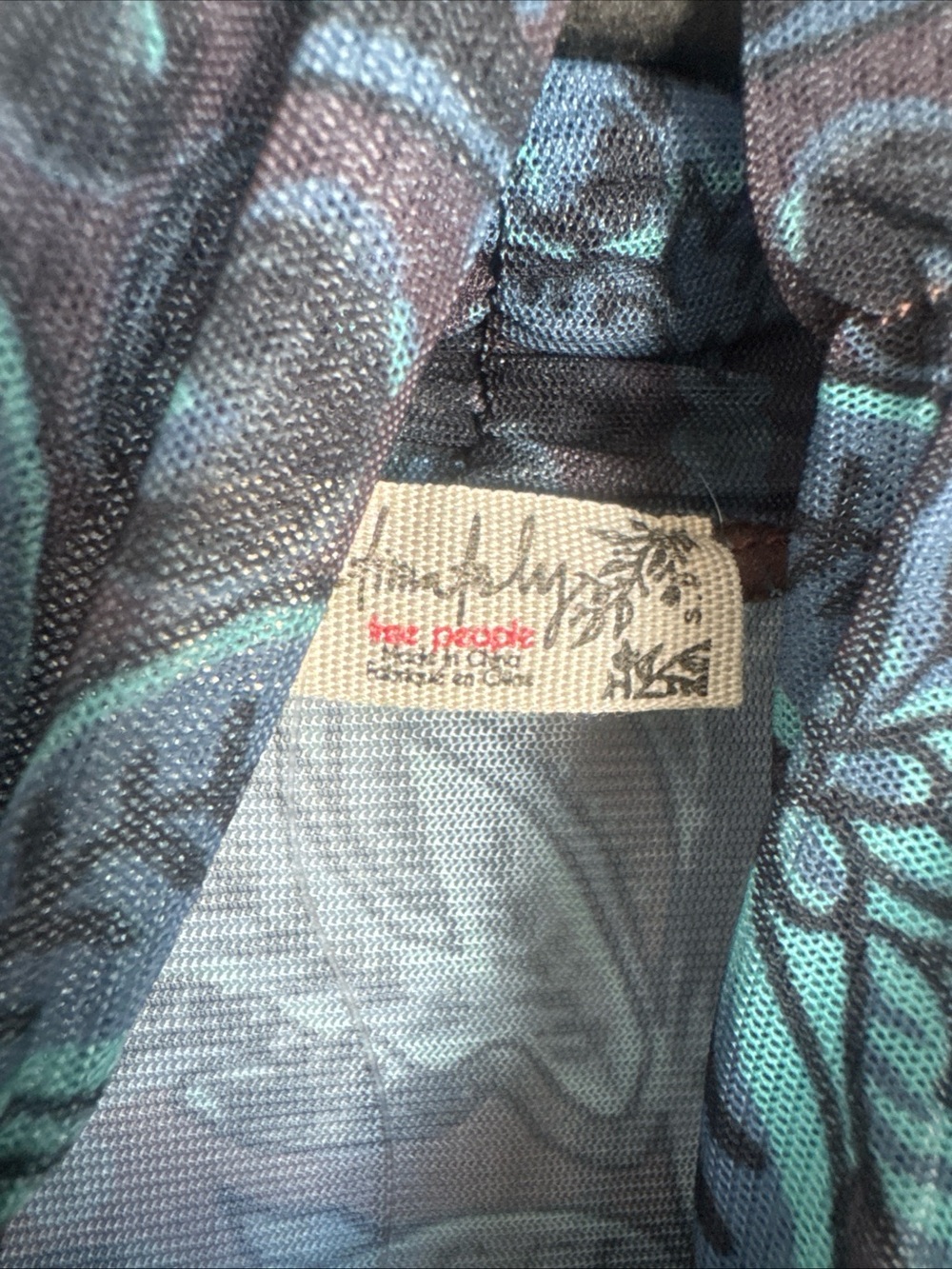Intimately FP Free People Under It All Printed Bodysuit Southwest Size Small NWT - Picture 3 of 7